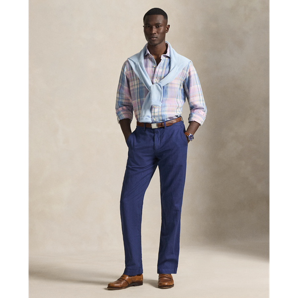 Bedford Classic Fit Linen-Cotton Trouser