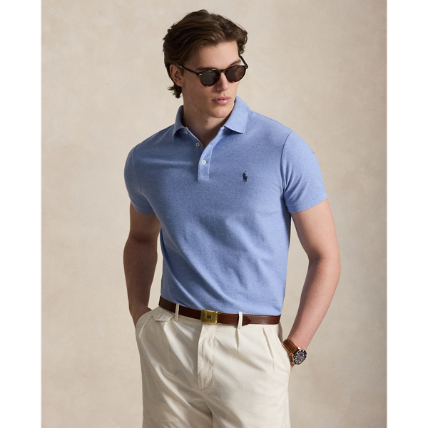 Custom Slim Fit Honeycomb-Mesh Polo