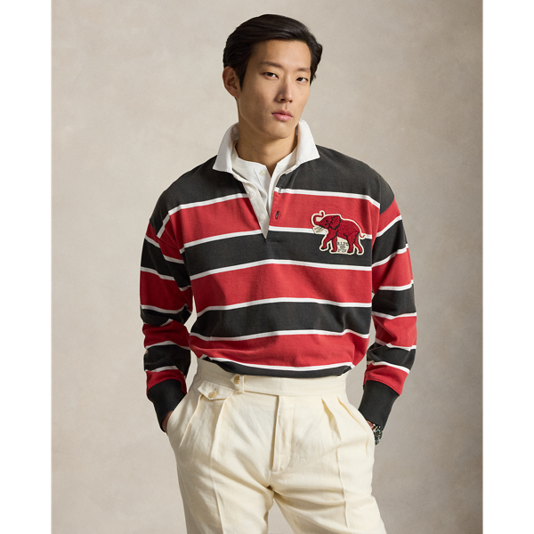 Maglia Rugby Vintage Ralph Lauren con Elefante