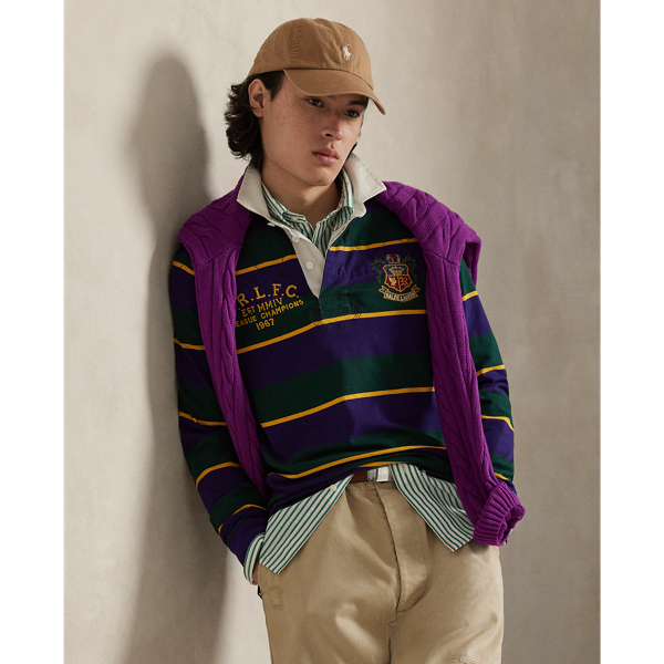 Classic Fit Embroidered Rugby Shirt