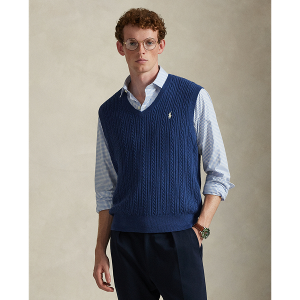 Ralph Lauren Cable-knit Cotton Sweater Vest