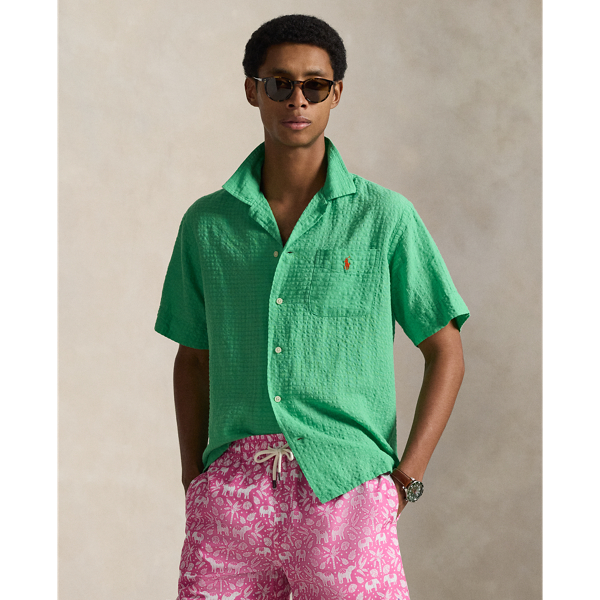 Camicia Classic-Fit in Seersucker Ralph Lauren