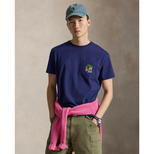 Classic Fit Embroidered Jersey T-Shirt