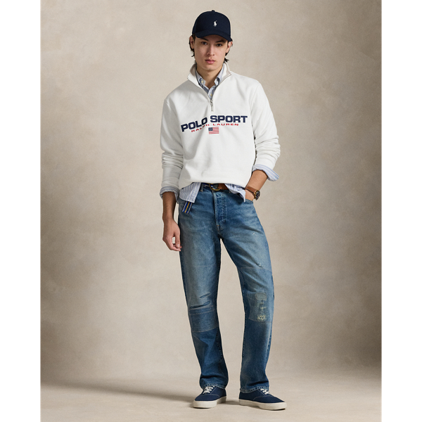 Felpa Polo Sport Unisex con Cerniera - Stile Vintage
