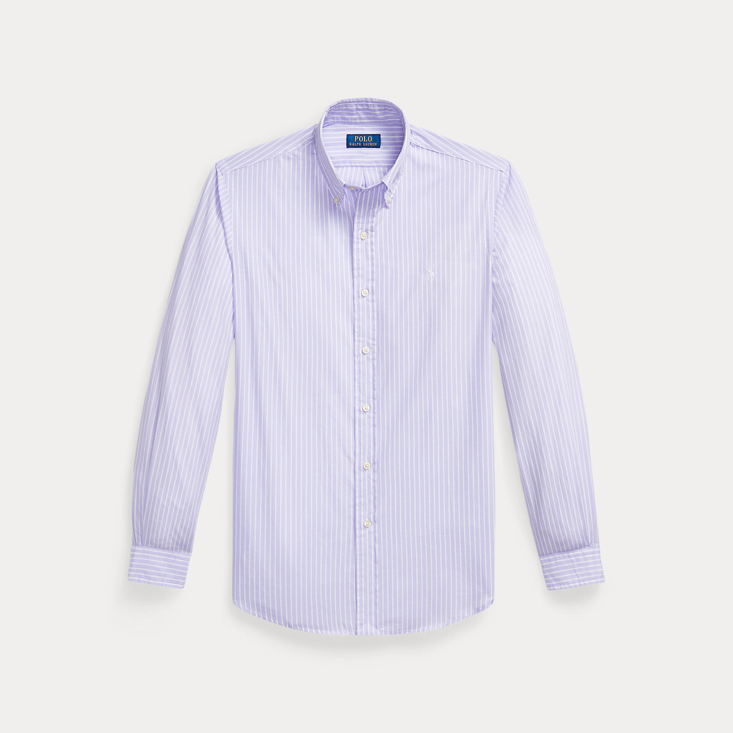 Camicia in Popeline a Righe Custom-Fit Ralph Lauren