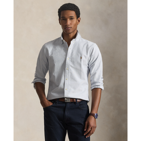 Slim Fit Striped Oxford Shirt