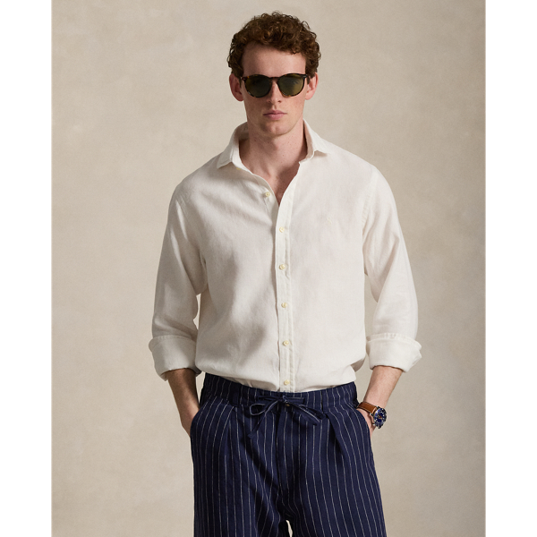 Custom Fit Slub Linen Shirt