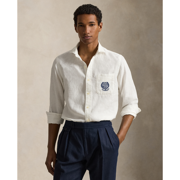 Wimbledon Classic Fit Linen Shirt