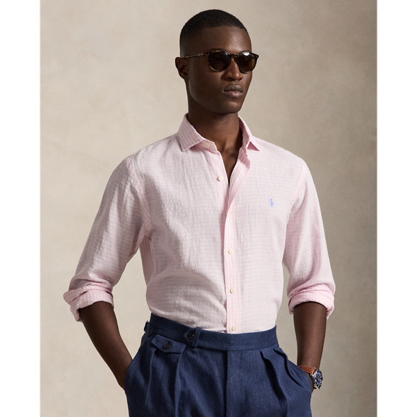 Camicia in Seersucker a Righe Ralph Lauren per l'Estate