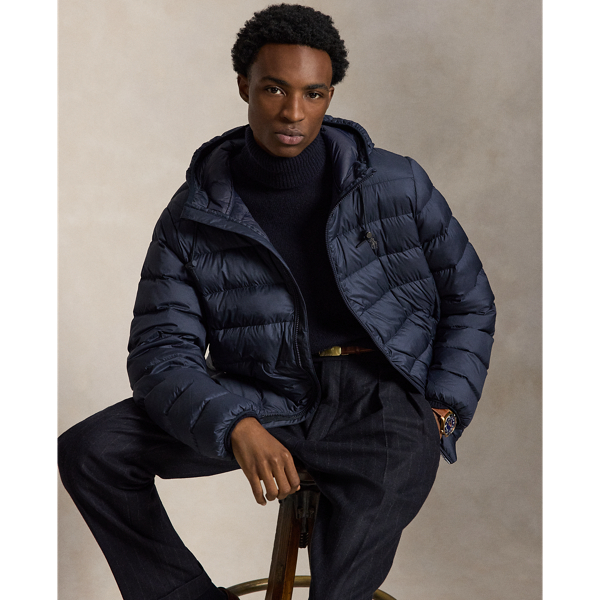 Polo Ralph Lauren The Colden Packable Down Jacket In Collection Navy