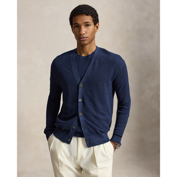 Relaxed Fit Linen Cardigan