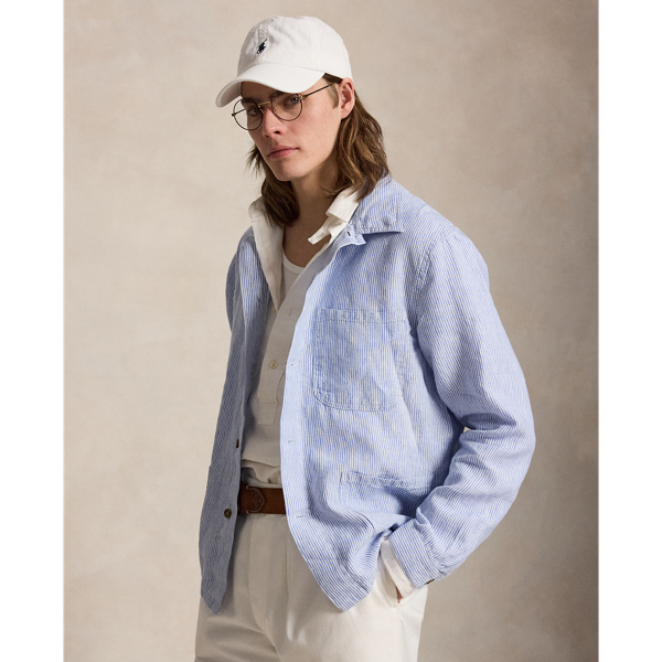 Linen Utility Overshirt