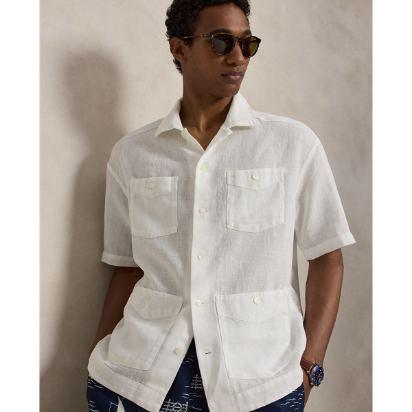 Camicia Classic-Fit in Lino e Cotone Ralph Lauren