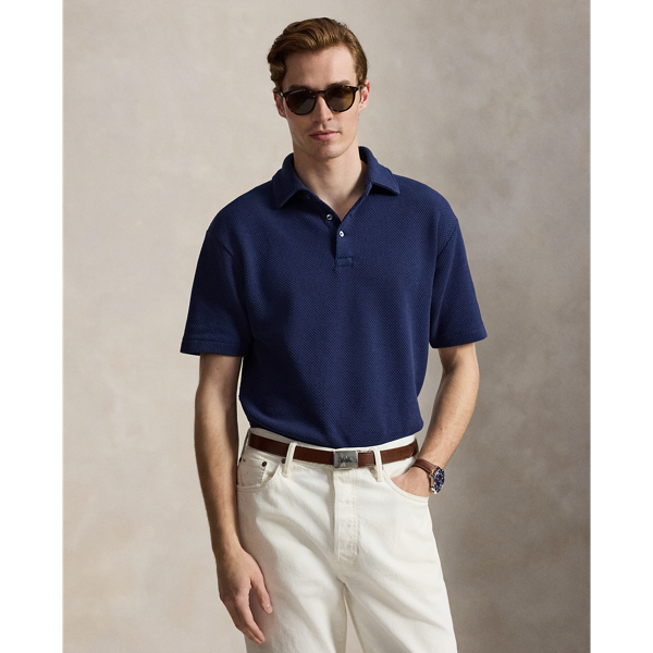 Standard Fit Textured Piqué Polo Shirt