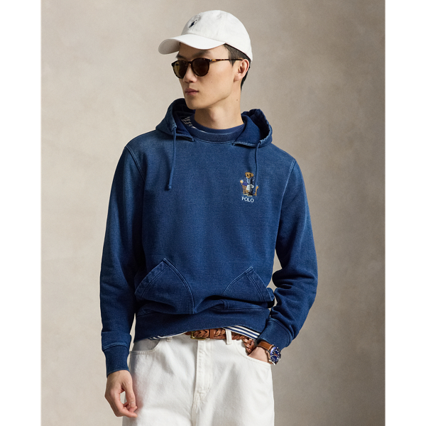 Polo Bear Indigo Terry Hoodie