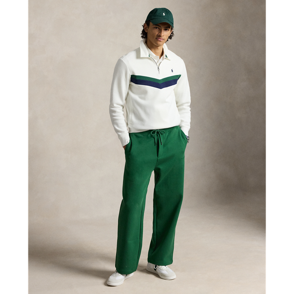 Relaxed Fit Double-Knit Tracksuit Bottom