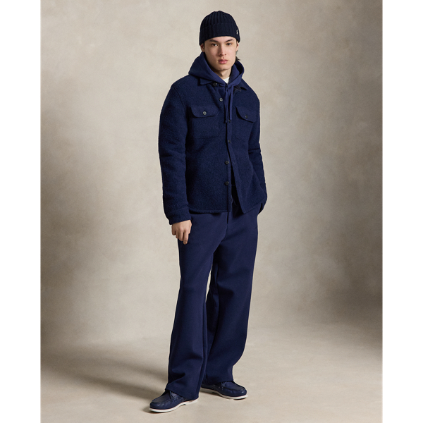 Relaxed Fit Double-Knit Tracksuit Bottom