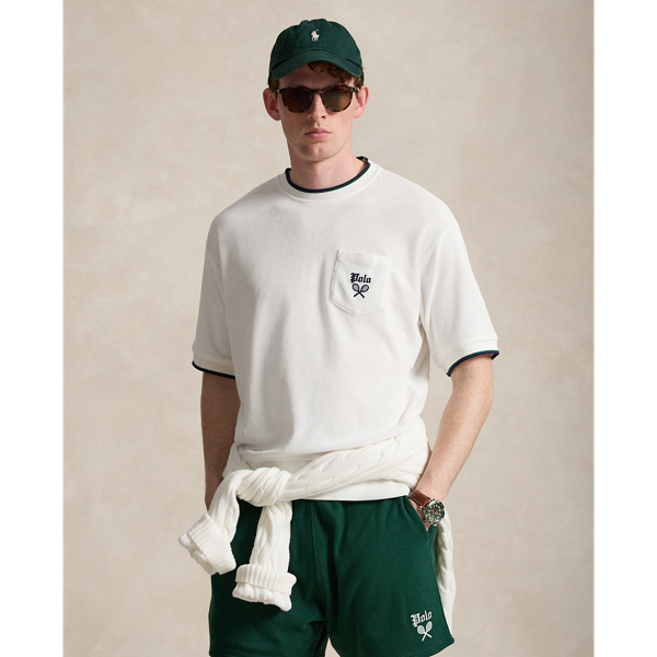 Relaxed Terry Short-Sleeve Sweatshirt
