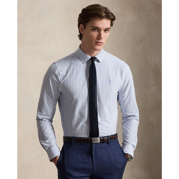 Striped Knitted Oxford Shirt