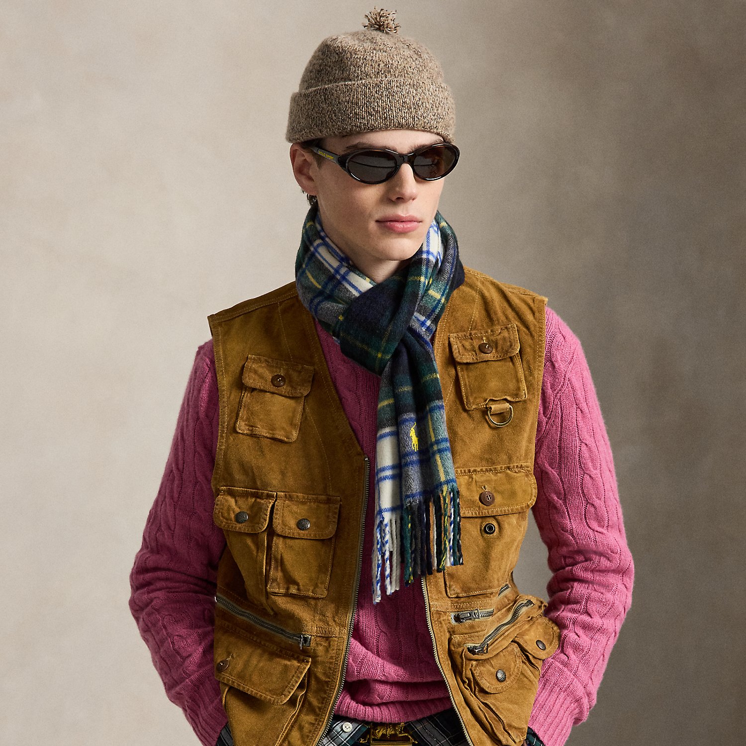 Suede Utility Gilet