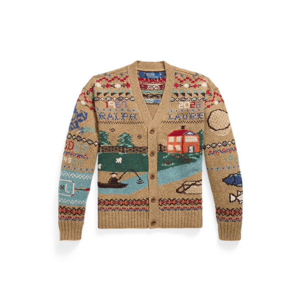 Relaxed Fit Scenic Wool Cardigan
