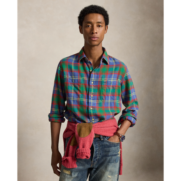 Classic Fit Plaid Twill Workshirt
