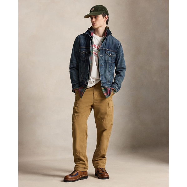 Classic Fit Canvas Cargo Trouser