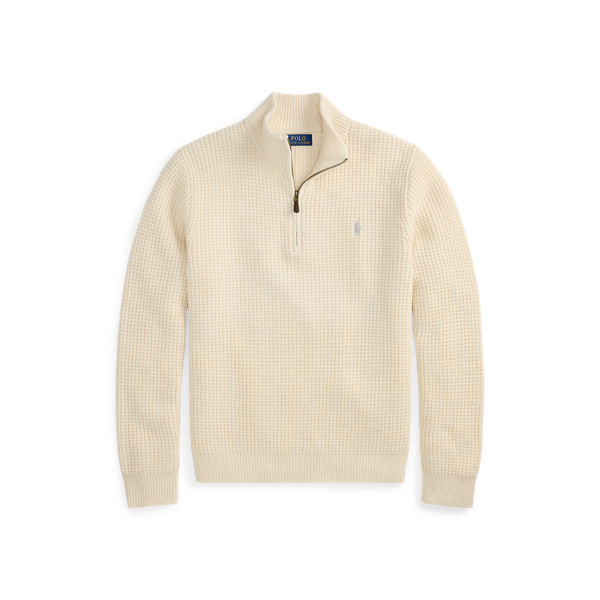Maglia a Nido D'Api in Lana e Cotone - Ralph Lauren
