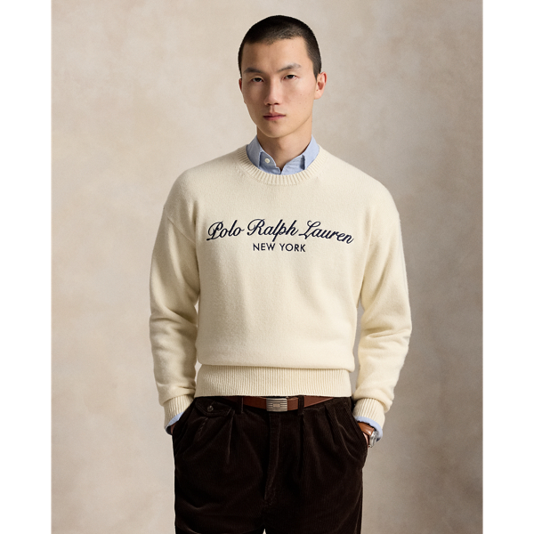 Maglia Relaxed-Fit in Lana e Cotone Ralph Lauren