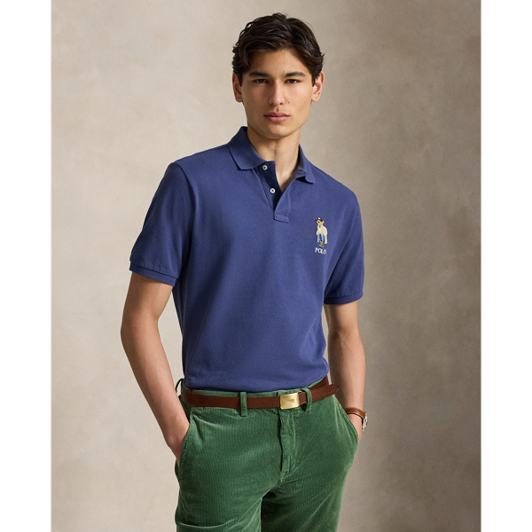 Classic Fit Polo Bear Mesh Polo Shirt