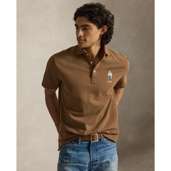 Classic Fit Polo Bear Mesh Polo Shirt