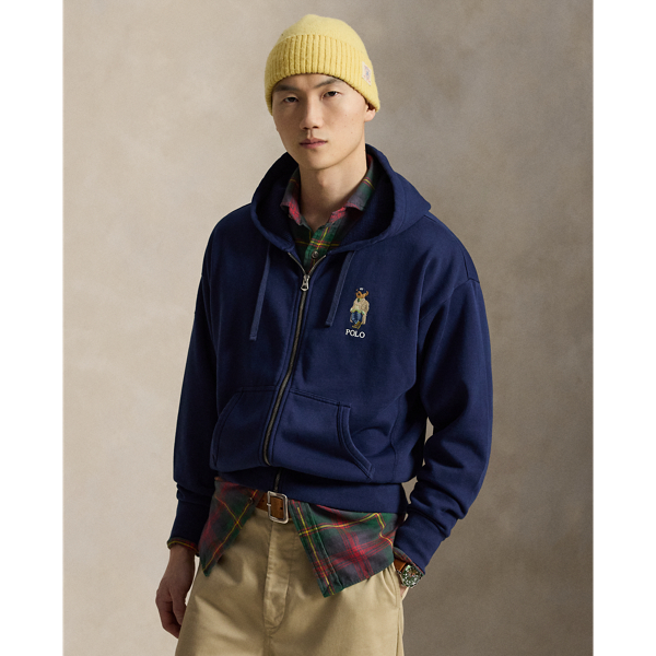 Vintage Fit Polo Bear Full-Zip Hoodie