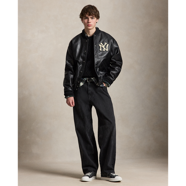 Polo Ralph Lauren Lauren Yankees Leather Jacket
