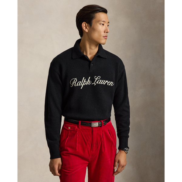 Relaxed Fit Logo Wool-Blend Jumper