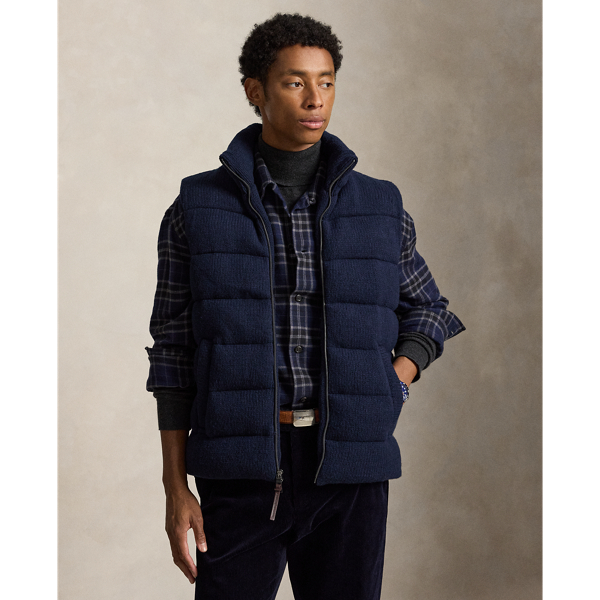 Quilted Wool Sleeveless Jumper
