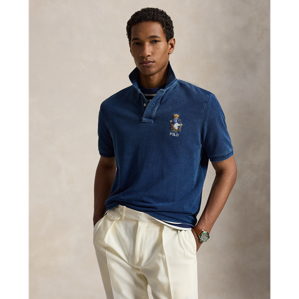Classic Fit Polo Bear Mesh Polo Shirt