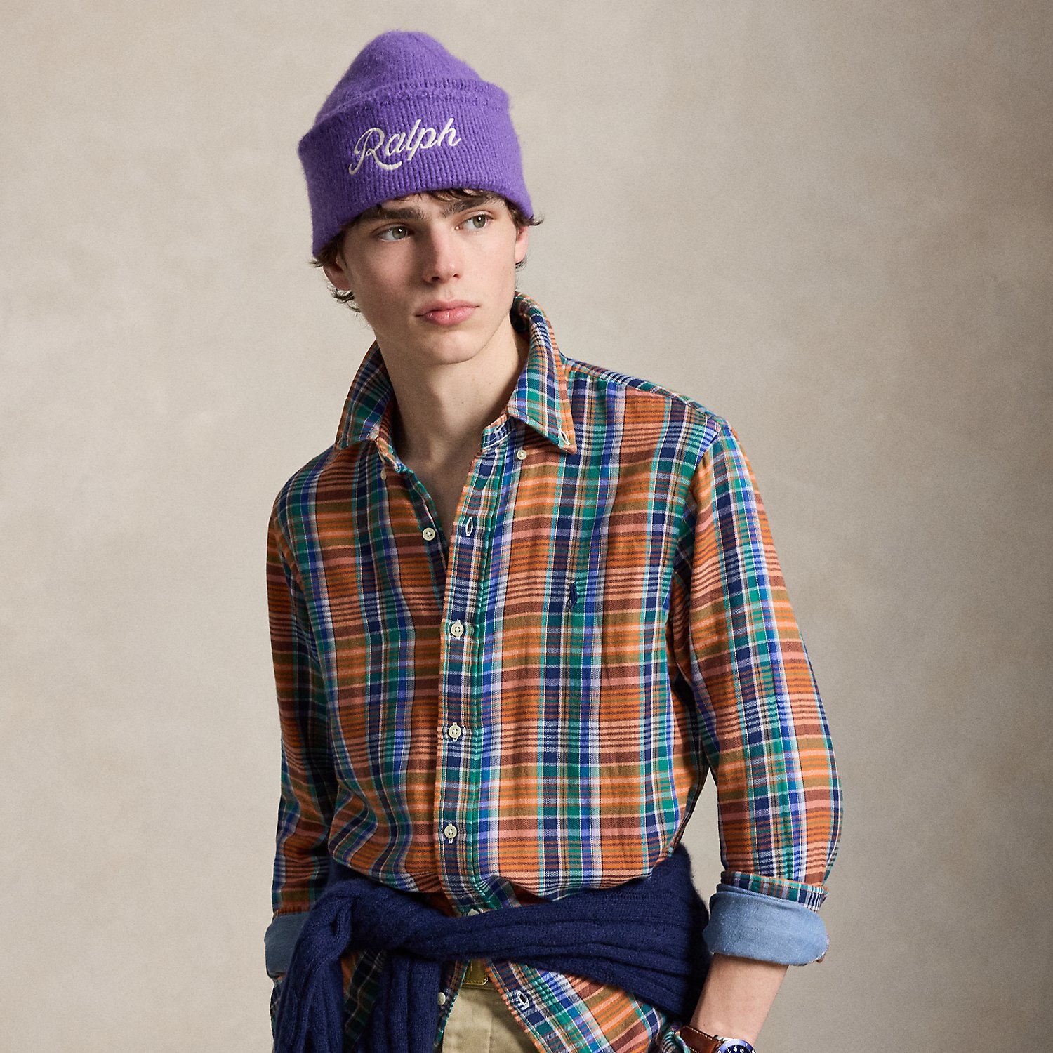 Custom Fit Plaid Double-Faced Shirt