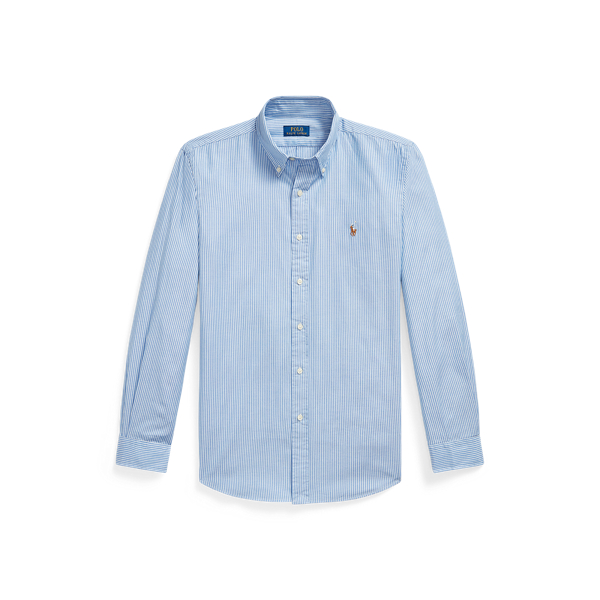 Custom Fit Striped Stretch Oxford Shirt