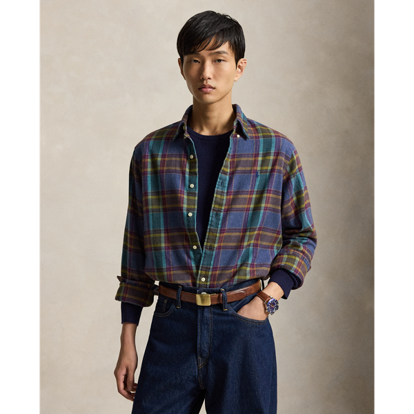 Custom Fit Plaid Flannel Shirt