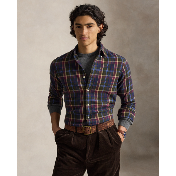 Custom Fit Plaid Flannel Shirt