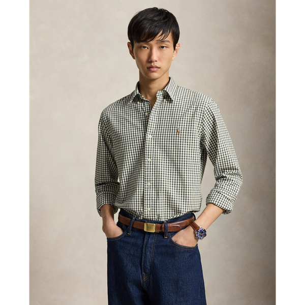 Custom Fit Gingham Oxford Shirt