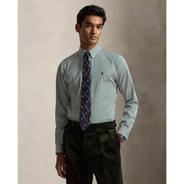 Custom Fit Striped Poplin Shirt