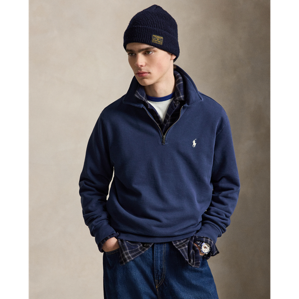 Loopback Fleece Collared Sweatshirt