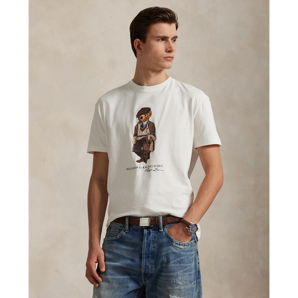 This T-shirt is crafted from soft cotton jersey and printed at the front with our beloved mascot, the Polo Bear.