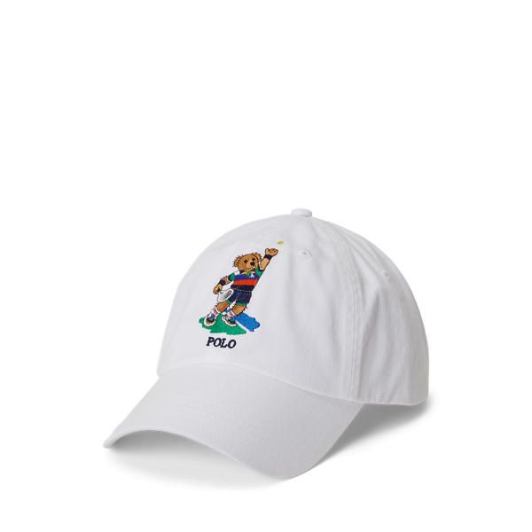 Ralph Lauren Us Open Polo Bear Twill Ball Cap In White
