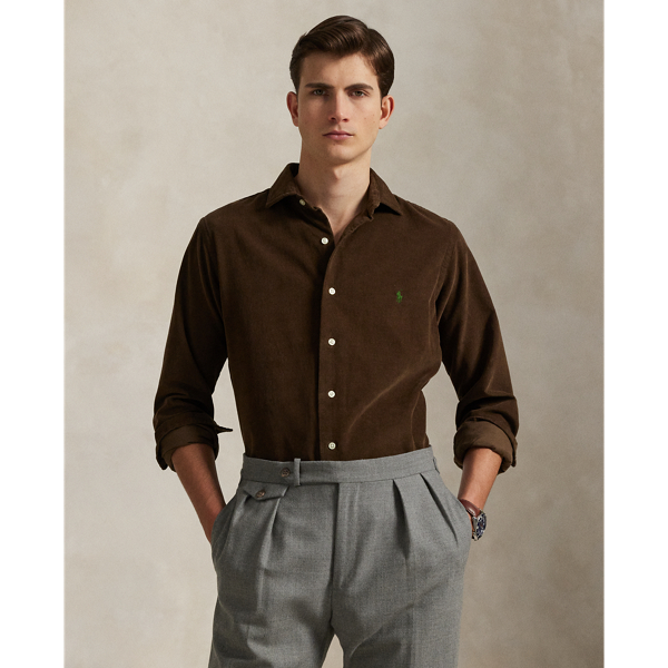 Pinwale cotton corduroy brings a refined rusticity to this shirt. At the left chest, our iconic embroidered Pony gives it a signature finishing touch.