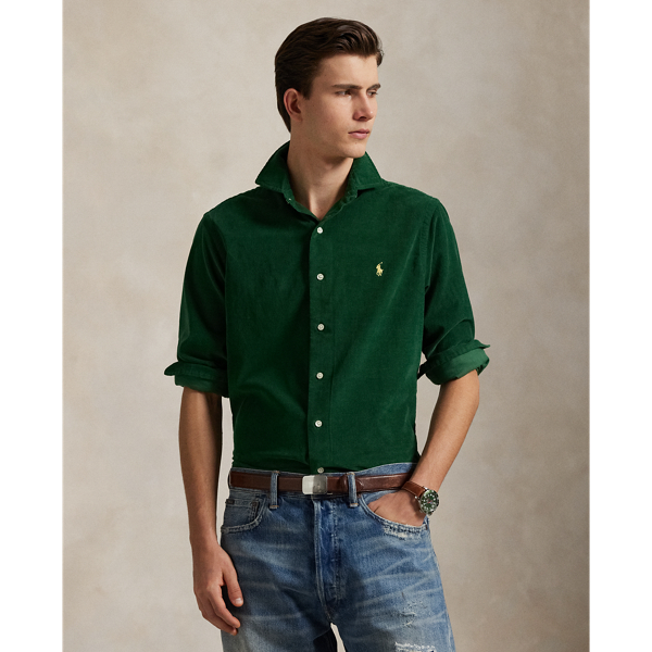 Pinwale cotton corduroy brings a refined rusticity to this shirt. At the left chest, our iconic embroidered Pony gives it a signature finishing touch.