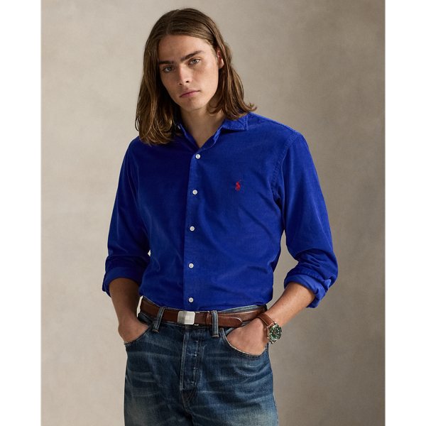 Pinwale cotton corduroy brings a refined rusticity to this shirt. At the left chest, our iconic embroidered Pony gives it a signature finishing touch.