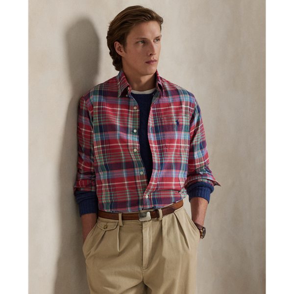 Chemise Oxford Custom Fit écossaise - Polo Ralph Lauren - Modalova