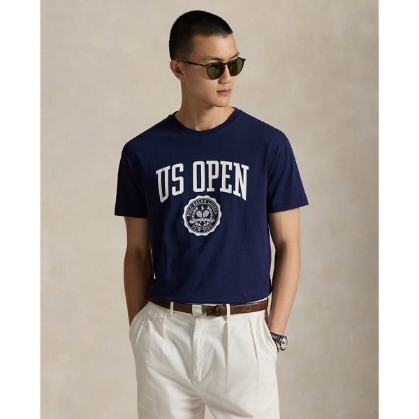 Ralph Lauren Us Open Classic Fit Jersey T-shirt In Blue